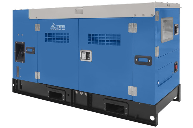 Дизельный генератор ТСС АД-12С-Т400-2РКМ5 в шумозащитном кожухе в Казани