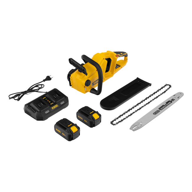 Цепная пила аккумуляторная бесщеточная RCS400-36, Li-ion, 36 В, 4 Ач, шина 400 мм Denzel в Казани