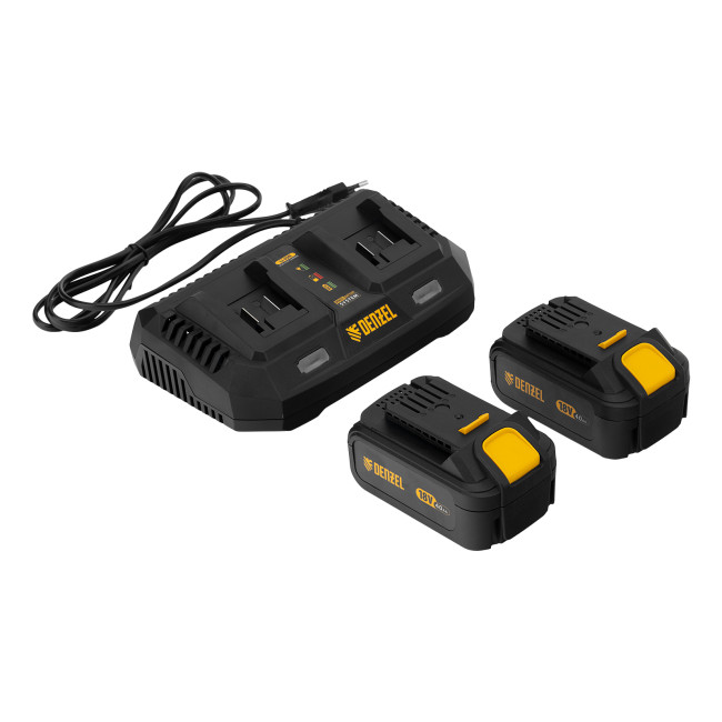 Цепная пила аккумуляторная бесщеточная RCS400-36, Li-ion, 36 В, 4 Ач, шина 400 мм Denzel в Казани