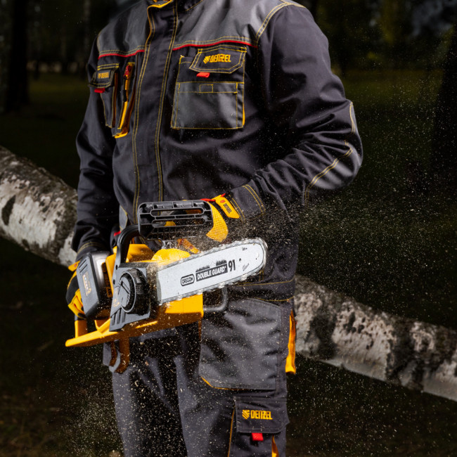 Цепная пила аккумуляторная бесщеточная RCS400-36, Li-ion, 36 В, 4 Ач, шина 400 мм Denzel в Казани