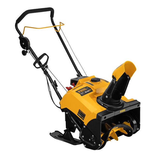 Бензиновая снегоуборочная машина SB 460 Sled, 99cc, лыжи ручной старт// Denzel в Казани