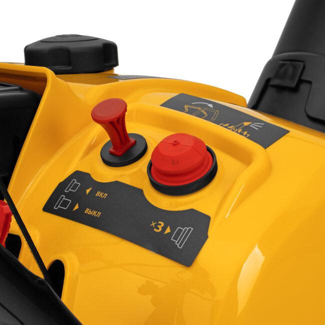 Бензиновая снегоуборочная машина SB 460 Sled, 99cc, лыжи ручной старт// Denzel в Казани