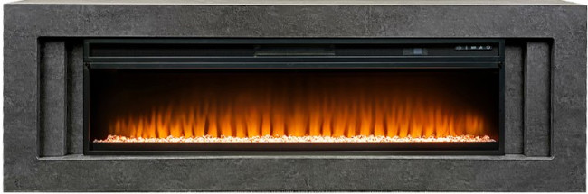 Каминокомплект Line 60 Dark Grey (Разборный) - Темный серый с очагом Vision 60 LED в Казани
