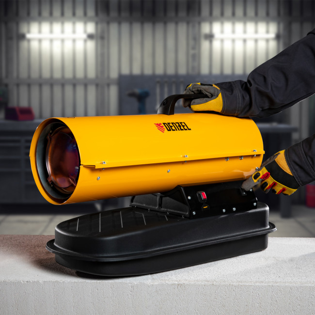 Дизельная тепловая пушка DHG-10, 10 кВт, 300 м3/ч, прямой нагрев Denzel в Казани