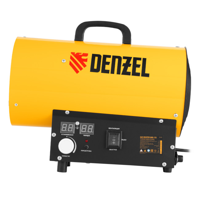 Газовая тепловая пушка GHG-15i, 15 кВт, цифровой термостат, пропан-бутан Denzel в Казани