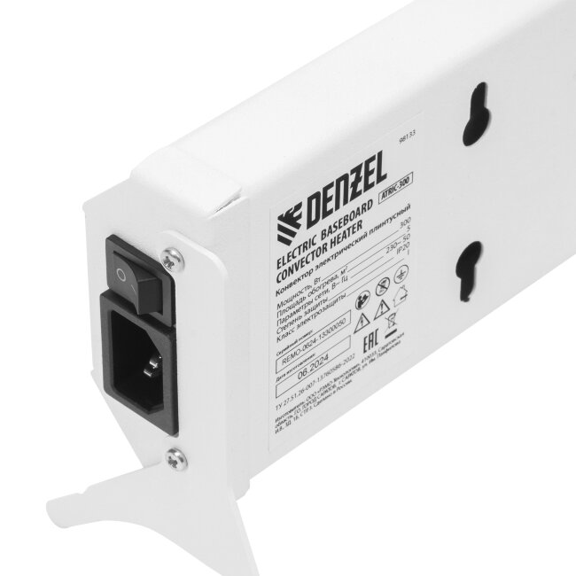 Конвектор электрический плинтусный ATRIC-300, 230 В, 300 Вт, ТЭН Denzel в Казани