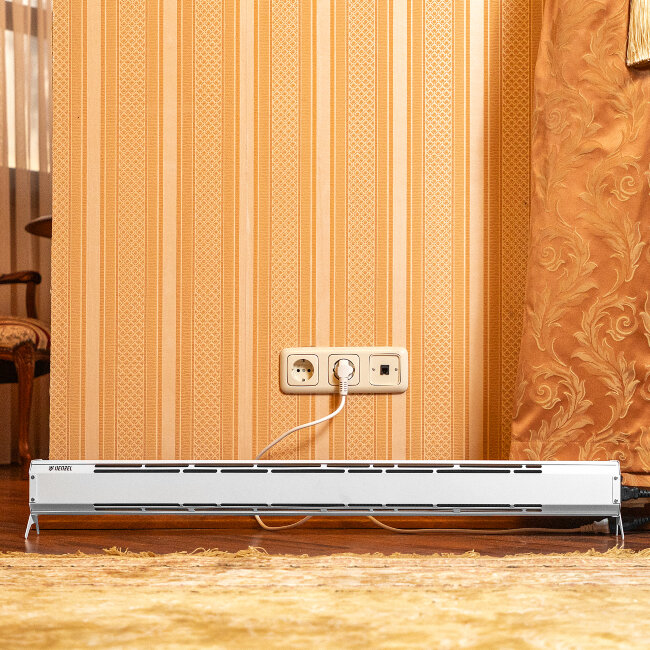 Конвектор электрический плинтусный ATRIC-300, 230 В, 300 Вт, ТЭН Denzel в Казани