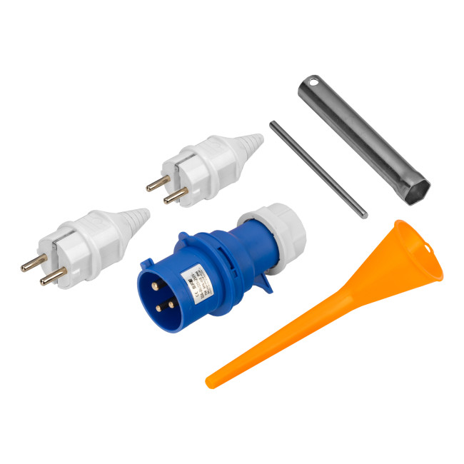 Генератор бензиновый GE 6900, 5.5 кВт, 220 В/50 Гц, 25 л, ручной старт Denzel в Казани