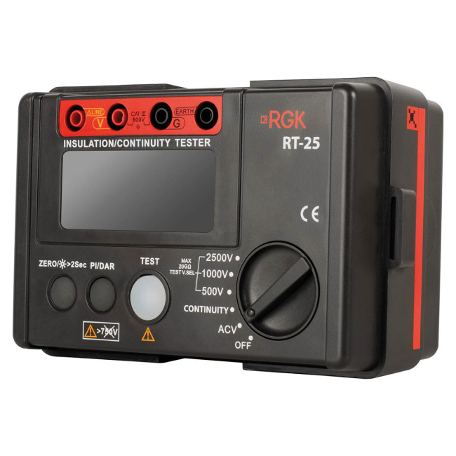 Цифровой мегаомметр RGK RT-25 с поверкой в Казани