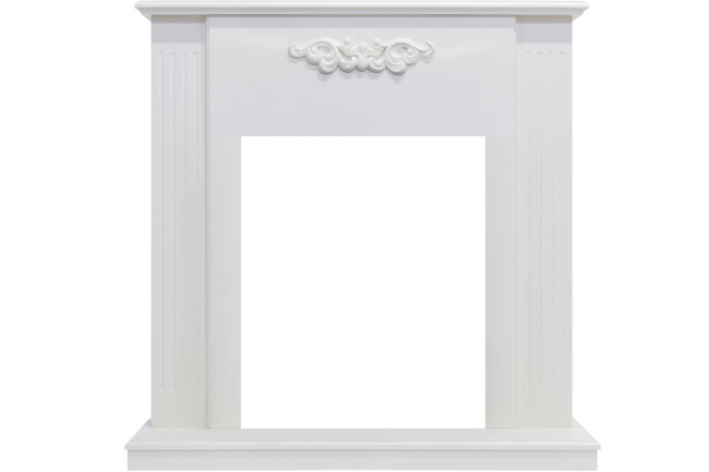 Каминокомплект Capri - Белое дерево делюкс с очагом Majestic FX M Brass в Казани Каминокомплект Capri - Белое дерево делюкс с очагом Majestic FX M Brass в Казани