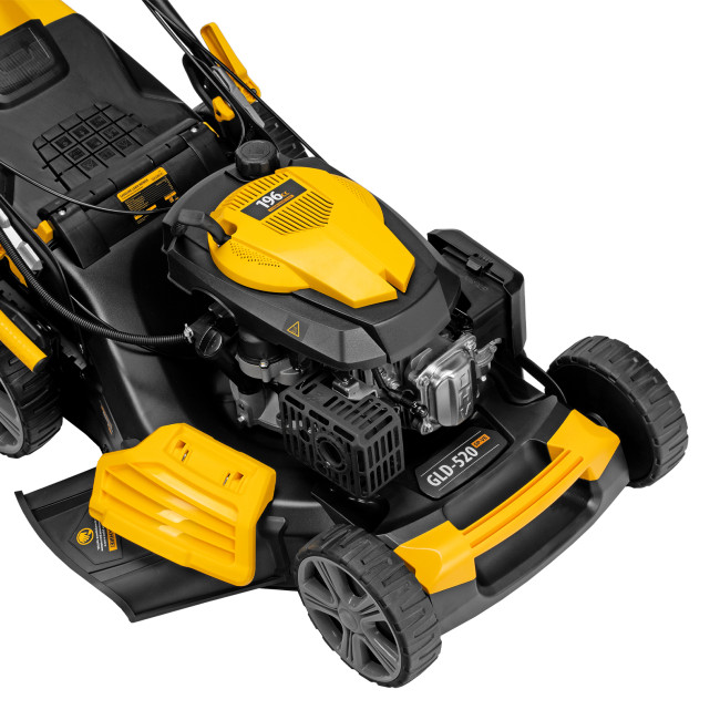 Газонокосилка бензиновая GLD-520SP-VE, 196 см3, ширина 52 см, привод, вариатор, электрический старт, 60 л Denzel в Казани