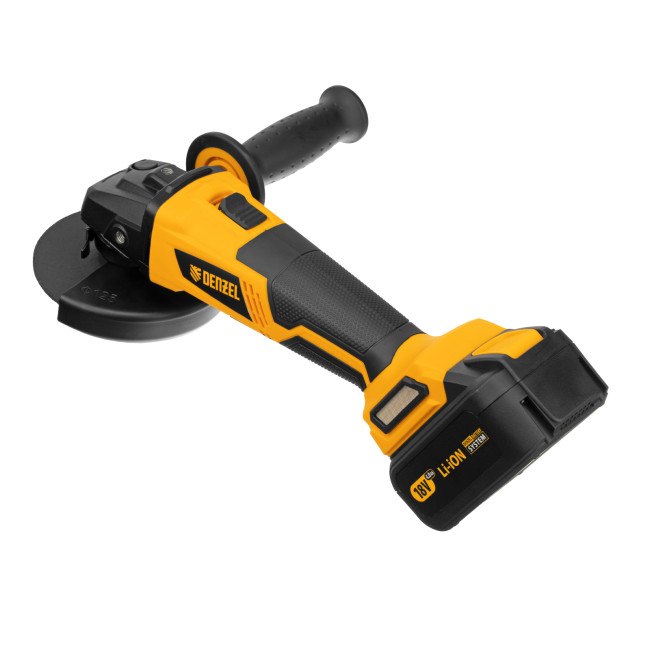 Машина углошлифовальная аккумуляторная бесщет. BLG-IB-18-125-4, Li-ion, 18 В Denzel в Казани