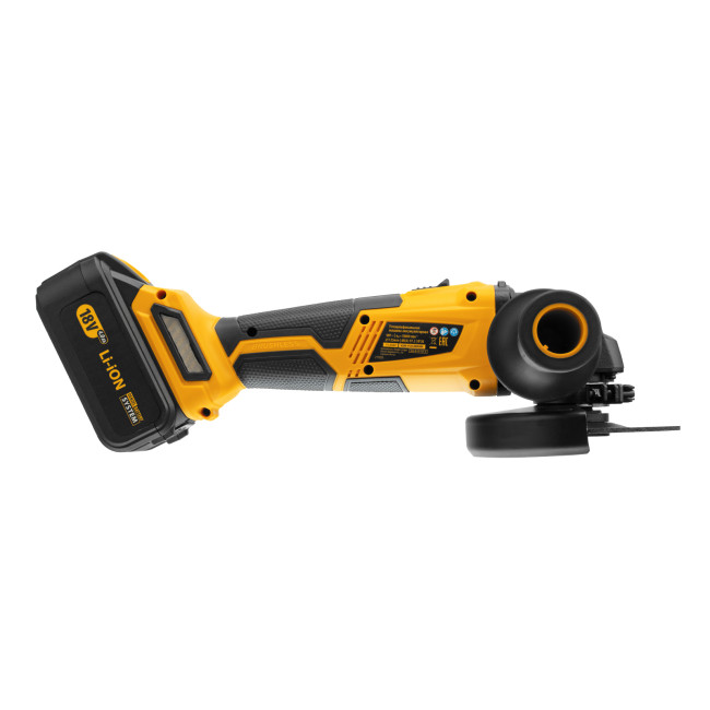 Машина углошлифовальная аккумуляторная бесщет. BLG-IB-18-125-4, Li-ion, 18 В Denzel в Казани