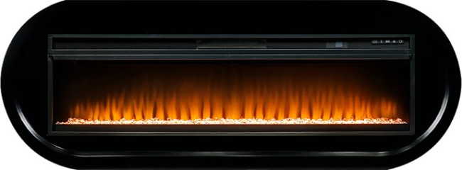 Каминокомплект Ellipse - Черный с очагом Vision 60 LED в Казани