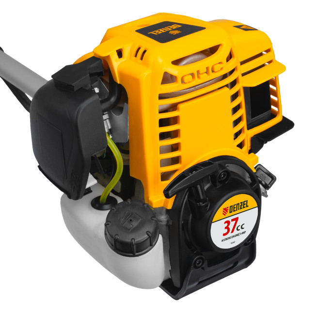 Триммер бензиновый DTL-37-4T, 4-тактный, 37 см3, неразъемная штанга, состоит из 2 частей Denzel в Казани