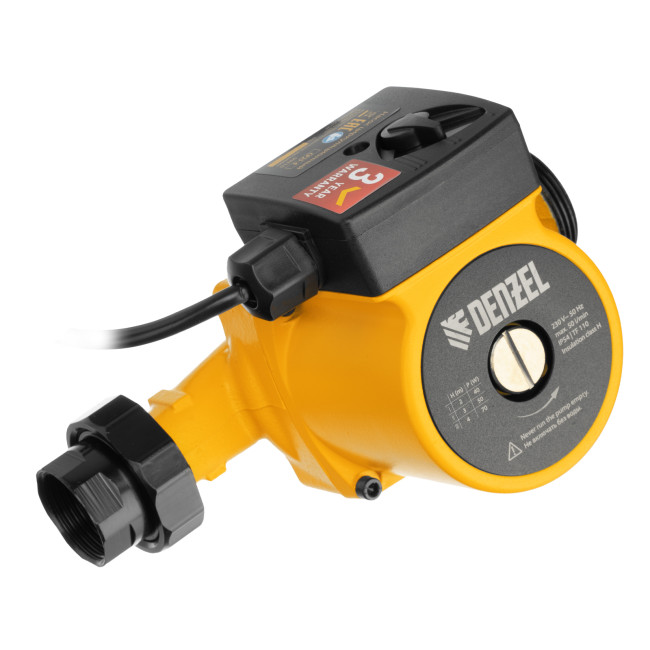 Циркуляционный насос CP25-4, напор 4 м, 50 л/мин, 1 м кабель, монт. длина 180 мм Denzel в Казани