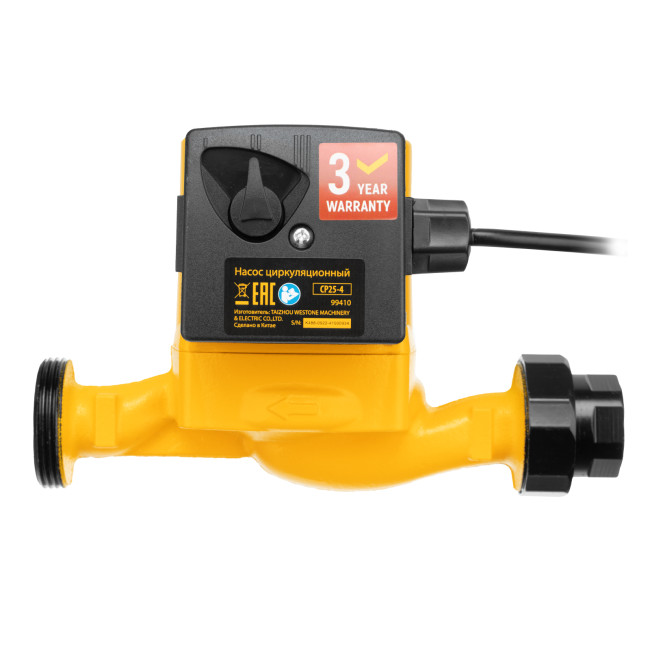 Циркуляционный насос CP25-4, напор 4 м, 50 л/мин, 1 м кабель, монт. длина 180 мм Denzel в Казани