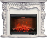 Каминокомплект Castle - Слоновая кость с темной патиной с очагом Symphony 30'' DF3020-EU