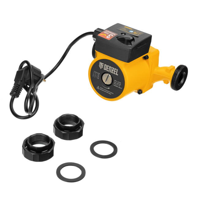 Циркуляционный насос CP25-6, напор 6 м, 50 л/мин, 1 м кабель, монт. длина 180 мм Denzel в Казани