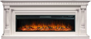 Каминокомплект Dallas 60 - Слоновая кость с патиной с очагом Vision 60 LOG LED