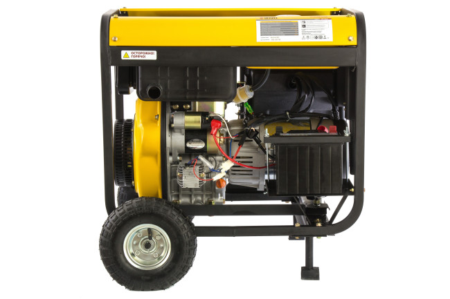 Генератор дизельный DD6300Е, 5.0 кВт, 220 В/50 Гц, 15 л, электростартер Denzel в Казани