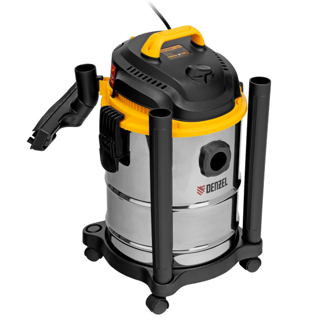 Пылесос строительный SVC15, 1200 Вт, бак 15 л, шланг 2 м Denzel в Казани