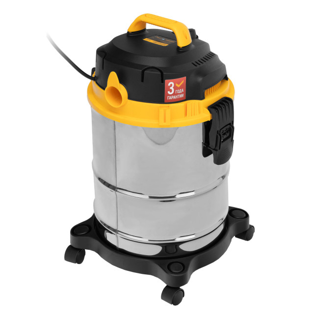 Пылесос строительный SVC15, 1200 Вт, бак 15 л, шланг 2 м Denzel в Казани