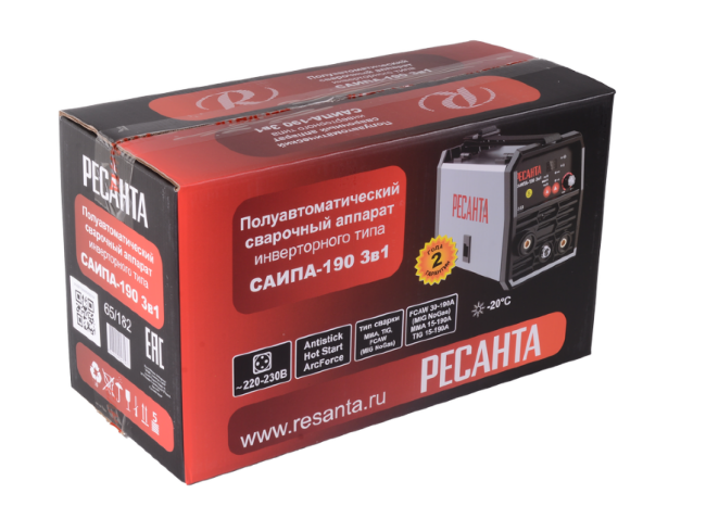 Сварочный полуавтомат Ресанта САИПА-190 3в1 (MIG/MAG) в Казани Сварочный полуавтомат Ресанта САИПА-190 3в1 (MIG/MAG) в Казани