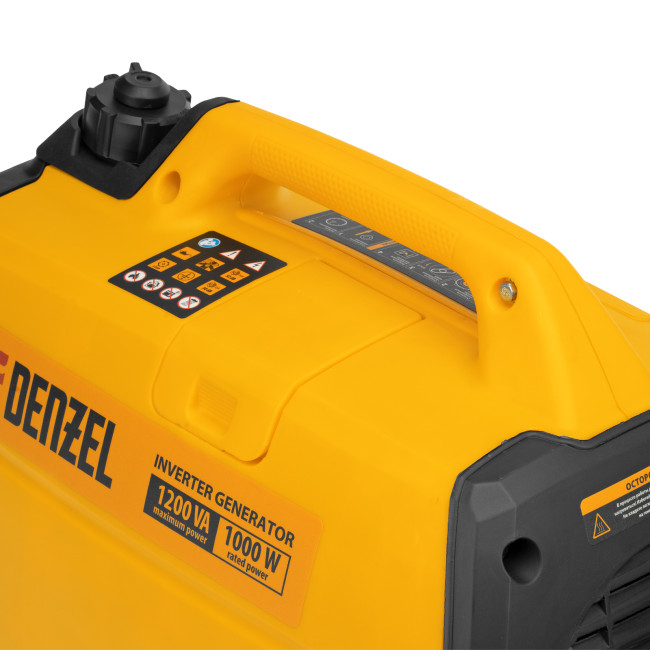 Генератор инверторный GT-1200iS, 1.2 кВт, 230 В, бак 2.4 л, закрытый корпус, ручной старт Denzel в Казани