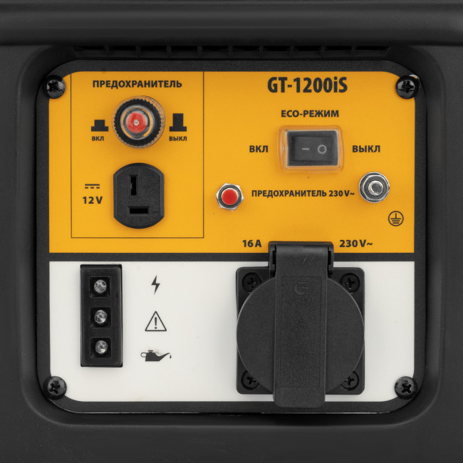 Генератор инверторный GT-1200iS, 1.2 кВт, 230 В, бак 2.4 л, закрытый корпус, ручной старт Denzel в Казани