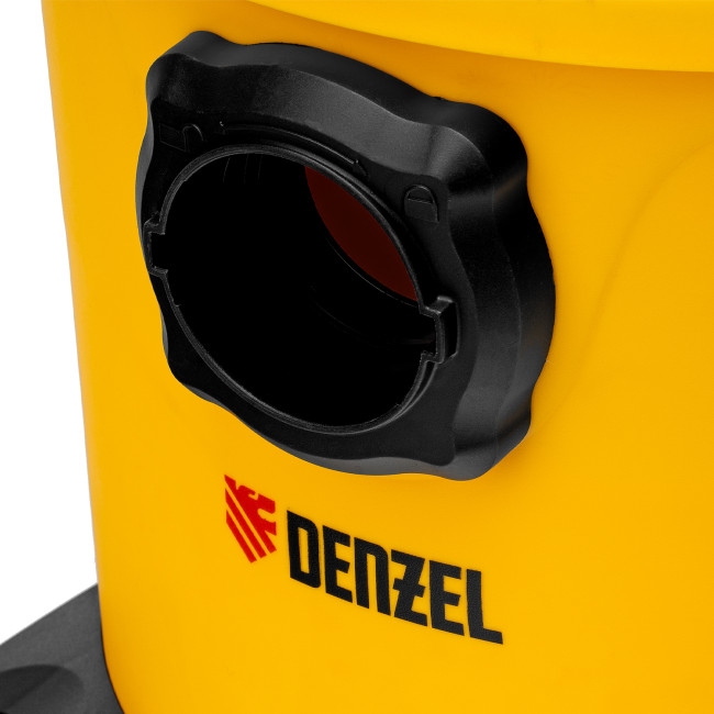 Пылесос строительный RVC20, 1400 Вт, бак 20 л, шланг 3 м, розетка с автосинхр. Denzel в Казани