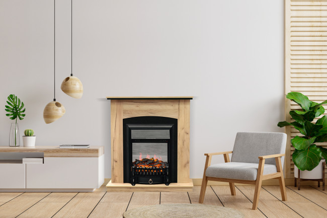 Каминокомплект Barcelona SFT (Разборный) - Серый графит с очагом Majestic FX Brass в Казани