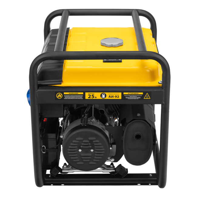 Генератор бензиновый PS 55 EA, 5.5 кВт, 230 В, 25 л, коннектор автоматики, электростартер Denzel в Казани