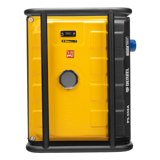 Генератор бензиновый PS 55 EA, 5.5 кВт, 230 В, 25 л, коннектор автоматики, электростартер Denzel в Казани