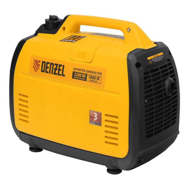 Генератор инверторный GT-2200iS, 2.2 кВт, 230 В, бак 4 л, закрытый корпус, ручной старт Denzel в Казани