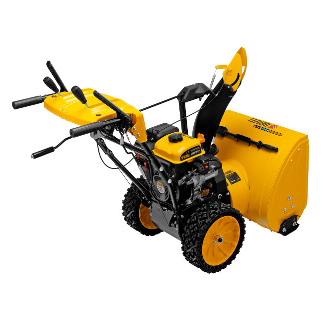 Бензиновая снегоуборочная машина SBM 610S PRO, 212 cc, электростартер, фара, обогрев Denzel в Казани