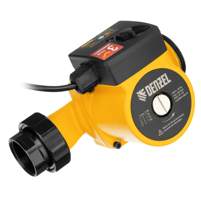 Циркуляционный насос CP32-6, напор 6 м, 70 л/мин, 1 м кабель, монт. длина 180 мм Denzel в Казани
