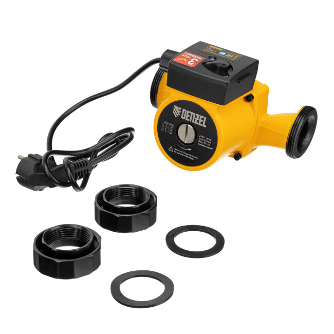 Циркуляционный насос CP32-6, напор 6 м, 70 л/мин, 1 м кабель, монт. длина 180 мм Denzel в Казани