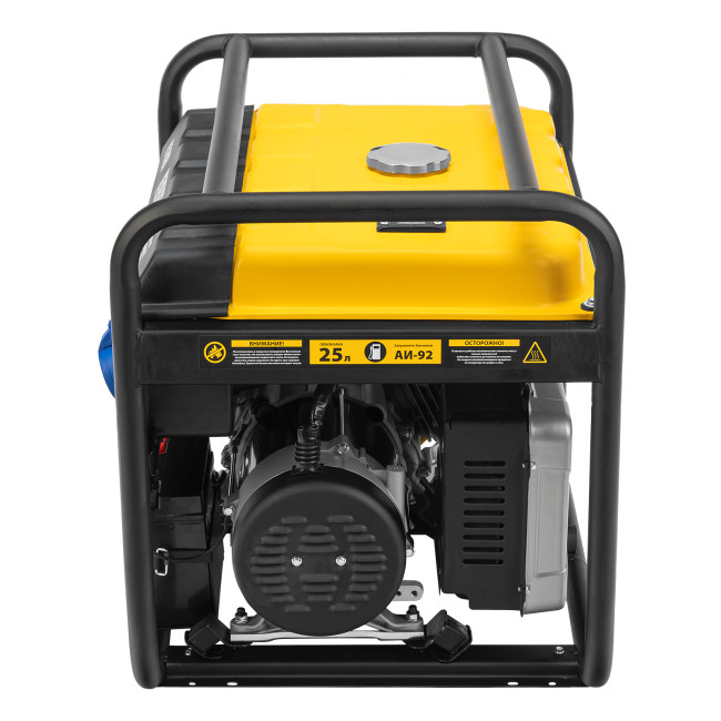Генератор бензиновый PS 70 EA, 7.0 кВт, 230 В, 25 л, коннектор автоматики, электростартер Denzel в Казани