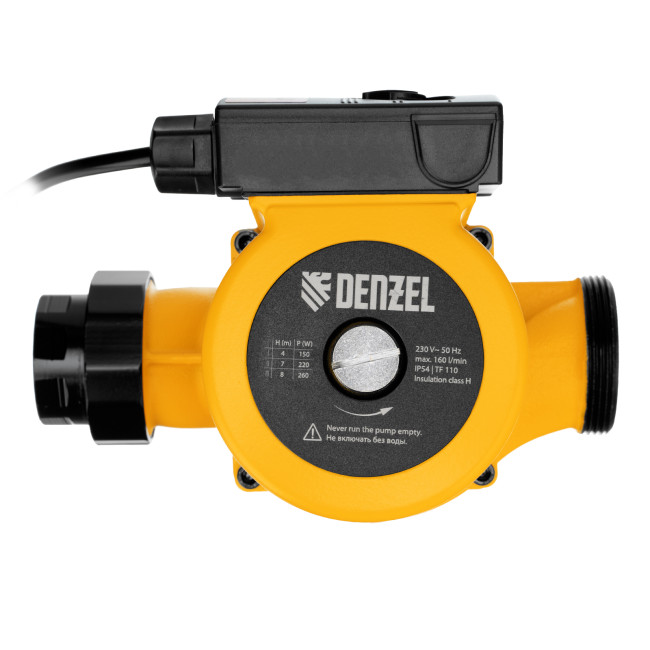 Циркуляционный насос CP32-8, напор 8 м, 160 л/мин, 1 м кабель, монт. длина 180 мм Denzel в Казани