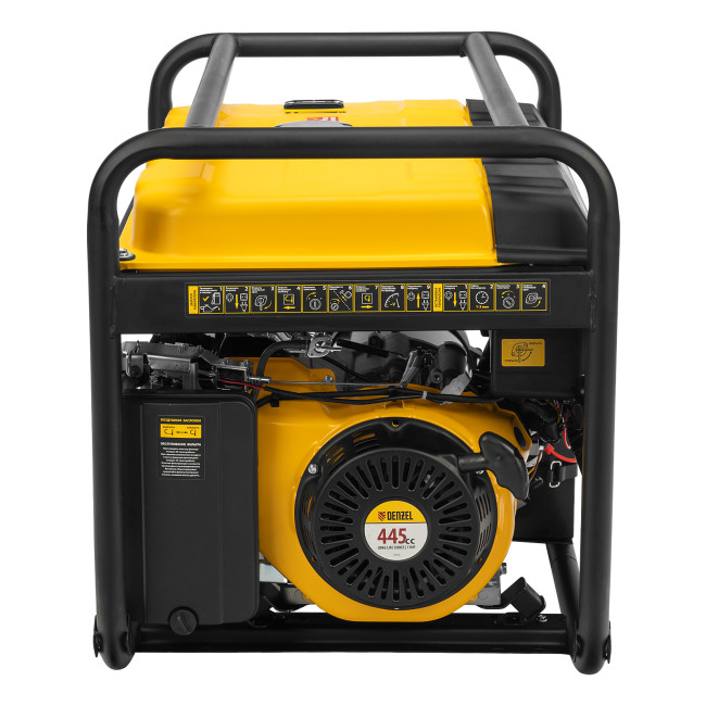Генератор бензиновый PS 80 EA, 8.0 кВт, 230 В, 25 л, коннектор автоматики, электростартер Denzel в Казани