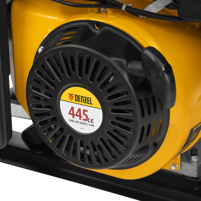 Генератор бензиновый PS 80 EA, 8.0 кВт, 230 В, 25 л, коннектор автоматики, электростартер Denzel в Казани