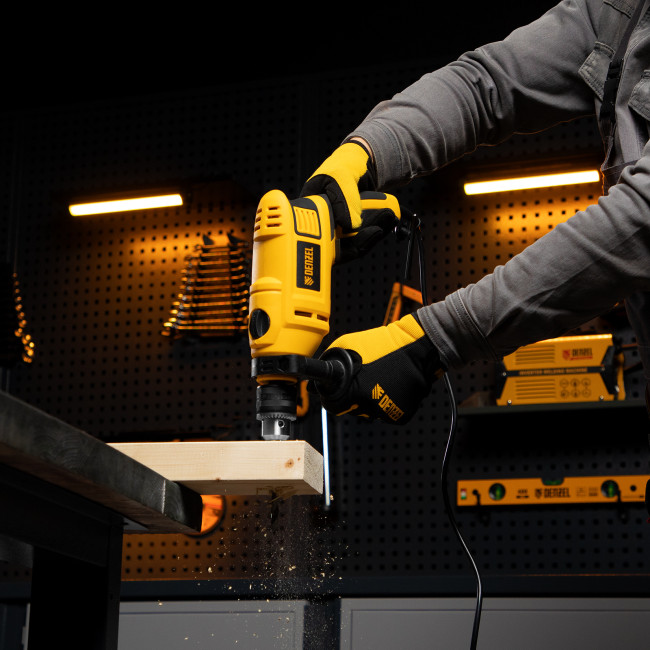 Дрель ударная ID-750, 750 Вт, 0-3000 об/мин, 48000 уд/мин Denzel в Казани