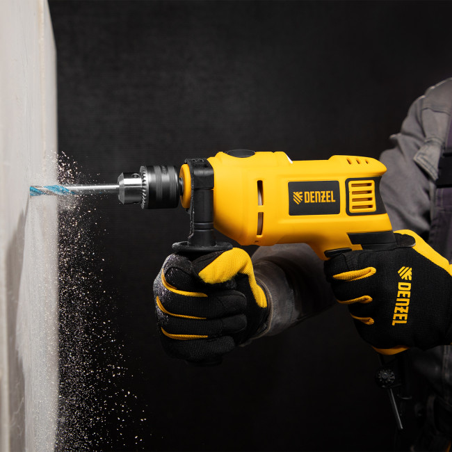 Дрель ударная ID-750, 750 Вт, 0-3000 об/мин, 48000 уд/мин Denzel в Казани