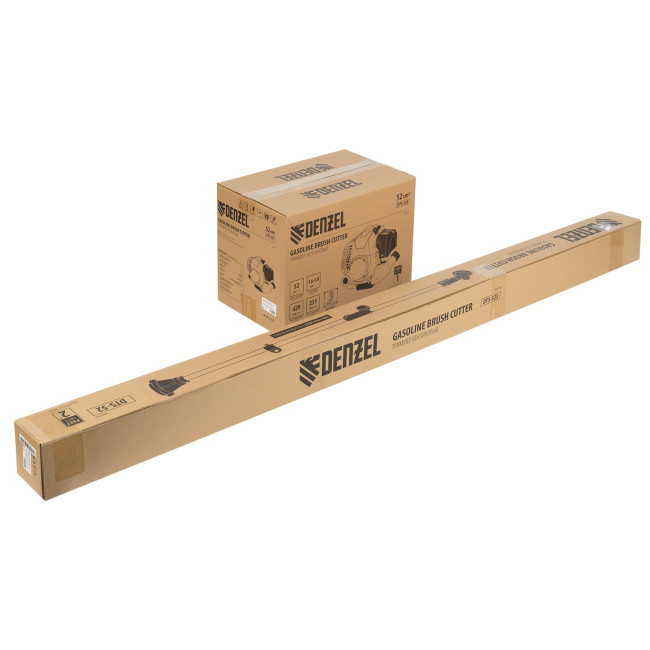 Триммер бензиновый DTS-52S, 52 см3, разъемная штанга, состоит из 2 частей Denzel в Казани