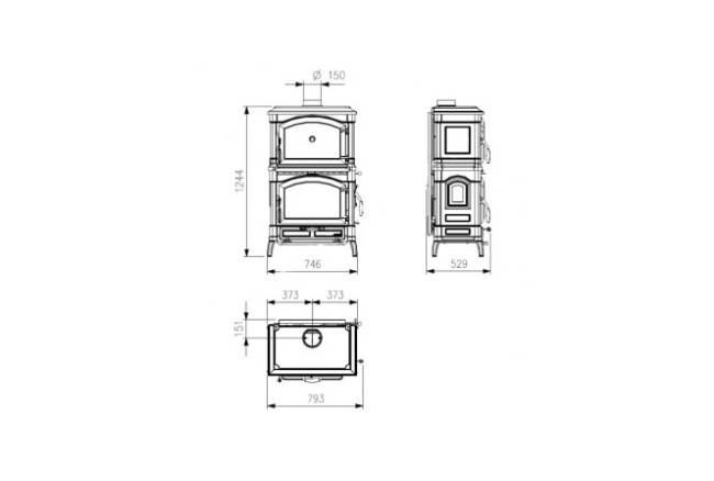 La Nordica Isotta forno EVO (черный антрацит) в Казани