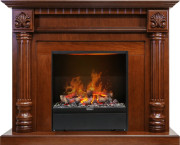 Каминокомплект Edinburg - Орех с очагом Albany