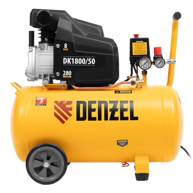Компрессор воздушный DK1800/50, Х-PRO 1.8 кВт, 280л/мин, 50л Denzel в Казани Компрессор воздушный DK1800/50, Х-PRO 1.8 кВт, 280л/мин, 50л Denzel в Казани