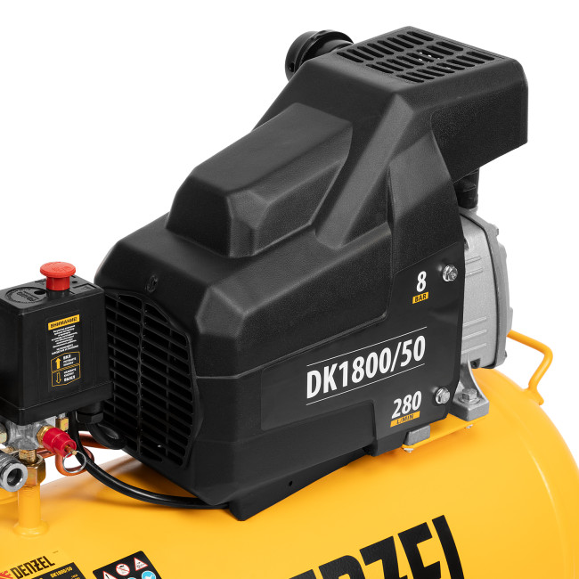 Компрессор воздушный DK1800/50, Х-PRO 1.8 кВт, 280л/мин, 50л Denzel в Казани Компрессор воздушный DK1800/50, Х-PRO 1.8 кВт, 280л/мин, 50л Denzel в Казани