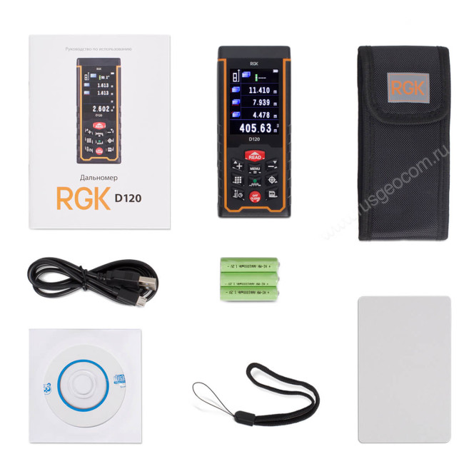 Лазерный дальномер с видоискателем RGK D120 (с поверкой) в Казани Лазерный дальномер с видоискателем RGK D120 (с поверкой) в Казани